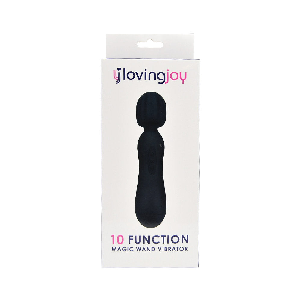 Loving Joy 10 Function Magic Wand Vibrator Black