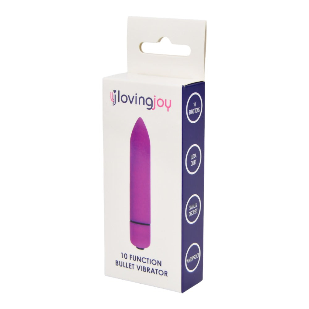 Loving Joy 10 Function Purple Bullet Vibrator