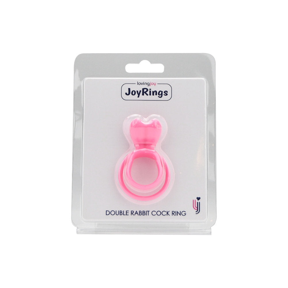 JoyRings Silicone Double Rabbit Cock Ring