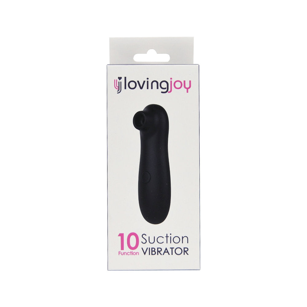 Loving Joy 10 Function Clitoral Suction Vibrator Black