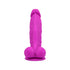 Loving Joy 7 Inch Realistic Silicone Dildo with Suction Cup and Balls Purple