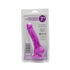 Loving Joy 7 Inch Realistic Silicone Dildo with Suction Cup and Balls Purple