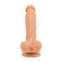 Loving Joy 8 Inch Realistic Silicone Dildo with Suction Cup and Balls Vanilla