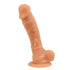Loving Joy 9 Inch Realistic Silicone Dildo with Suction Cup and Balls Vanilla