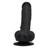 Loving Joy 9 Inch Realistic Silicone Dildo with Suction Cup and Balls Black