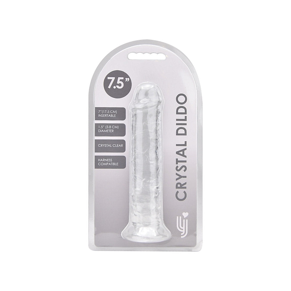 Loving Joy 7.5 Inch Suction Cup Dildo Clear