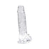 Loving Joy 7 Inch Dildo with Balls Clear