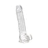 Loving Joy 8 Inch Dildo with Balls Clear