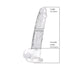 Loving Joy 9 Inch Dildo with Balls Clear