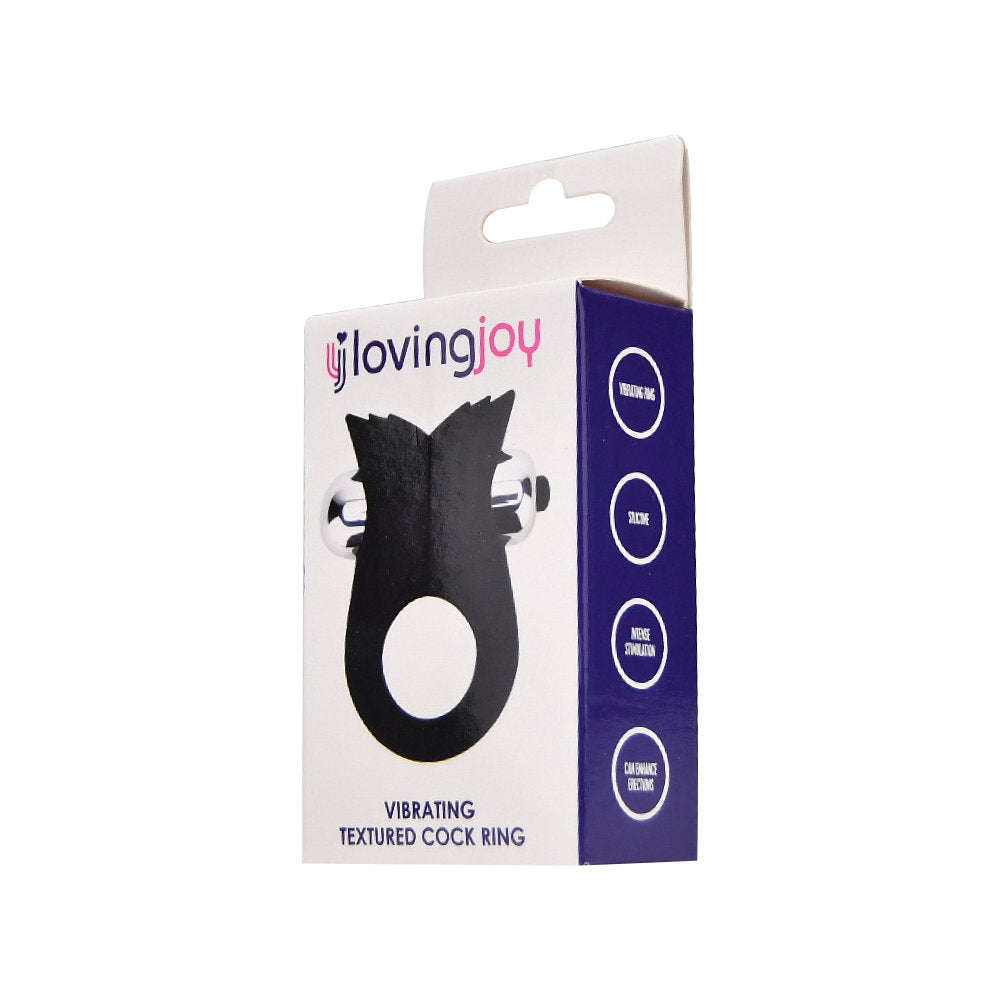 Loving Joy Silicone Vibrating Textured Cock Ring