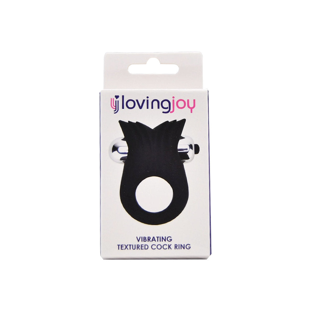 Loving Joy Silicone Vibrating Textured Cock Ring