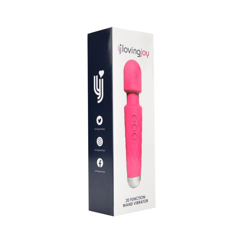 Loving Joy 20 Function Wand Vibrator Pink