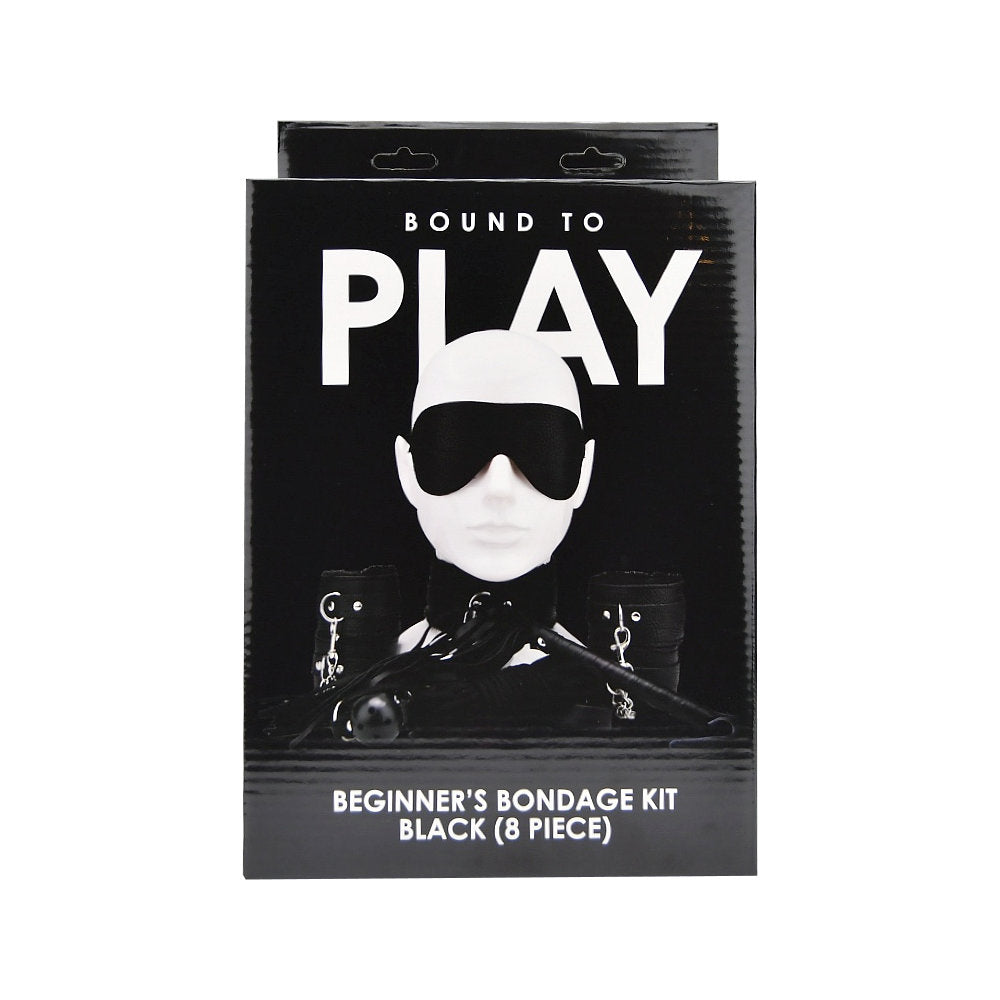 Bound to Play Beginner's Bondage Kit Black (8 Piece)