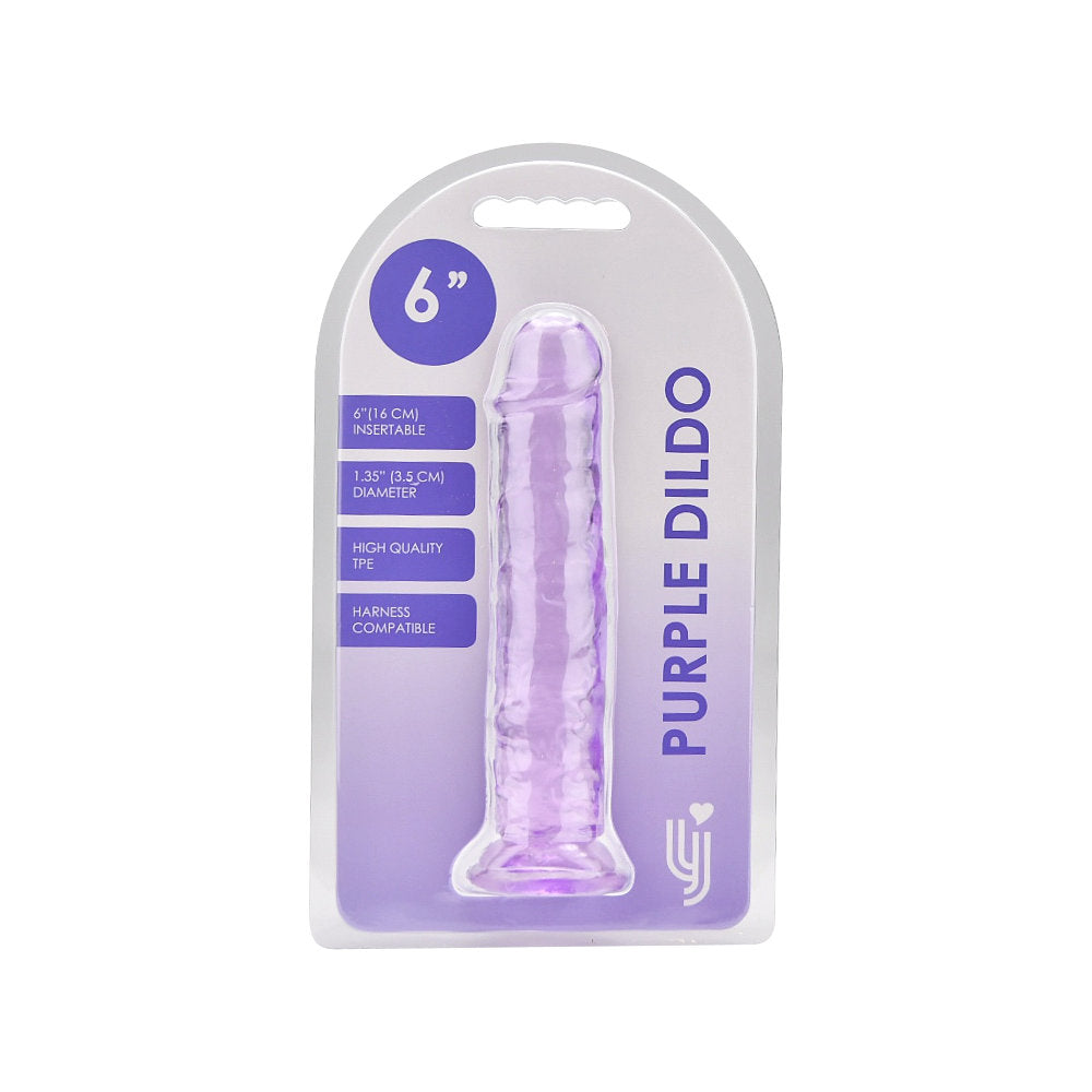 Loving Joy 6 Inch Suction Cup Dildo Purple