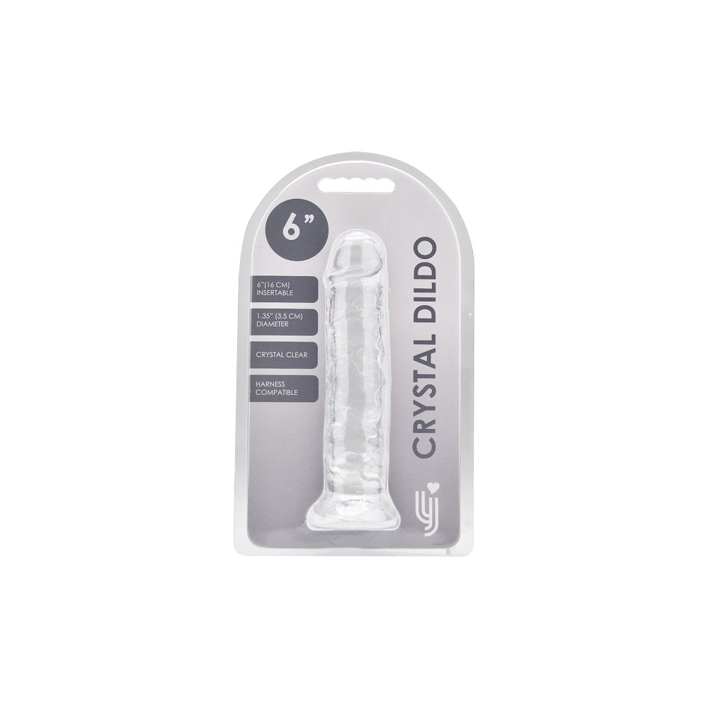 Loving Joy 6 Inch Suction Cup Dildo Clear