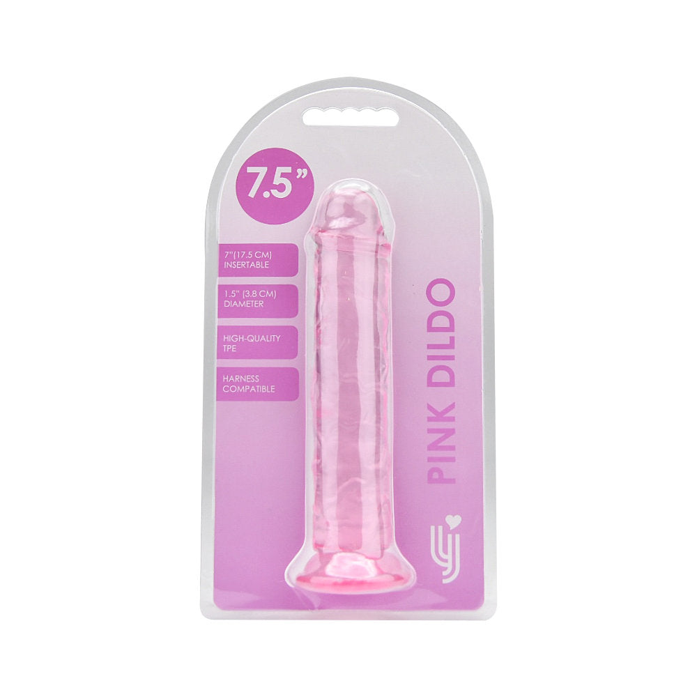 Loving Joy 7.5 Inch Suction Cup Dildo Pink