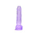 Loving Joy 8 Inch Dildo with Balls Purple