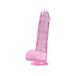 Loving Joy 7 Inch Dildo with Balls Pink