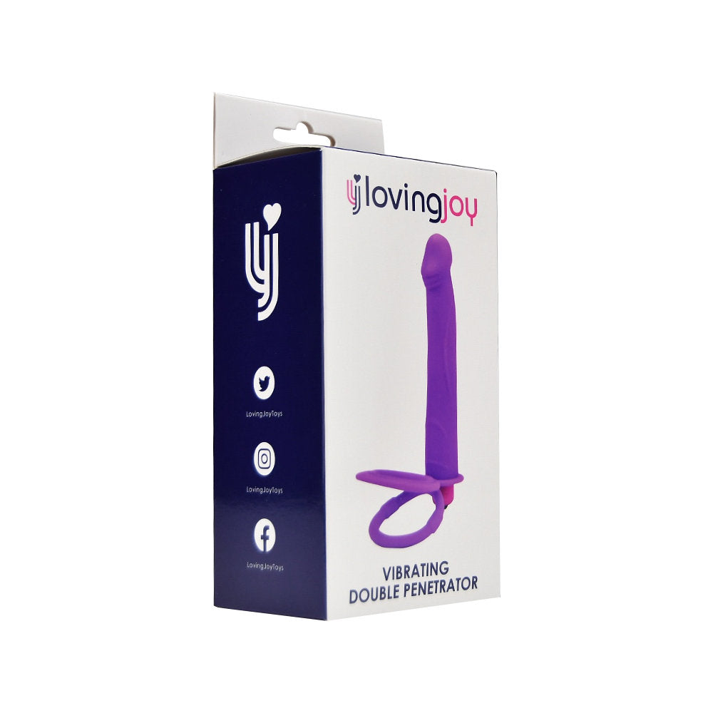 Loving Joy Double Penetration Strap On Vibrator