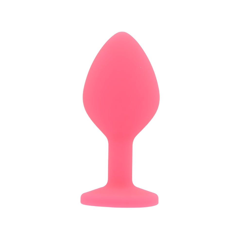 Toosh Pink Silicone Butt Plug Medium