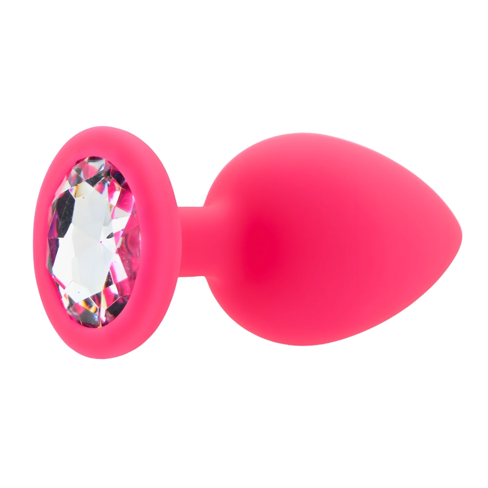 Toosh Pink Silicone Butt Plug Large
