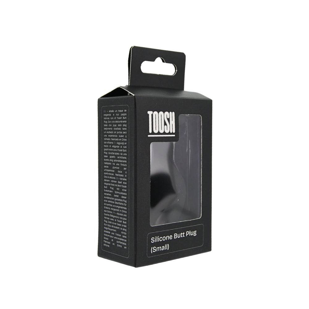 Toosh Black Silicone Butt Plug Small