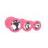 Toosh Silicone Butt Plug Pink Set of 3 Clear Stone