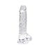 Loving Joy 7 Inch Dildo with Balls Clear