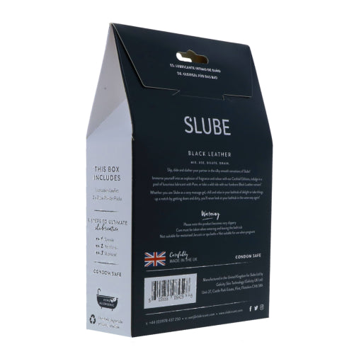 Slube Black Leather Water Based Bath Gel 500g