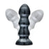 Jet Black Jack Large Ribbed Butt Plug 7 inches