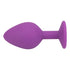 Loving Joy Jewelled Silicone Butt Plug Purple - Medium