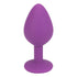 Loving Joy Jewelled Silicone Butt Plug Purple - Medium