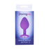 Loving Joy Jewelled Silicone Butt Plug Purple - Medium