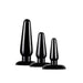 Anal Adventures Basic Plug Kit Black