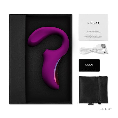 LELO Enigma Dual Stimulation Sonic Massager Deep Rose