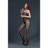 Moonlight Lace and Fishnet Bodystocking Black One Size