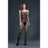 Moonlight Lace and Fishnet Bodystocking Black One Size