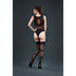 Moonlight Two Piece Black Body and Stockings One Size