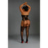 Moonlight Black Halter Suspender Bodystocking Plus Size