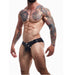C4M Snap Ergonomic Brief Black Leatherette Large