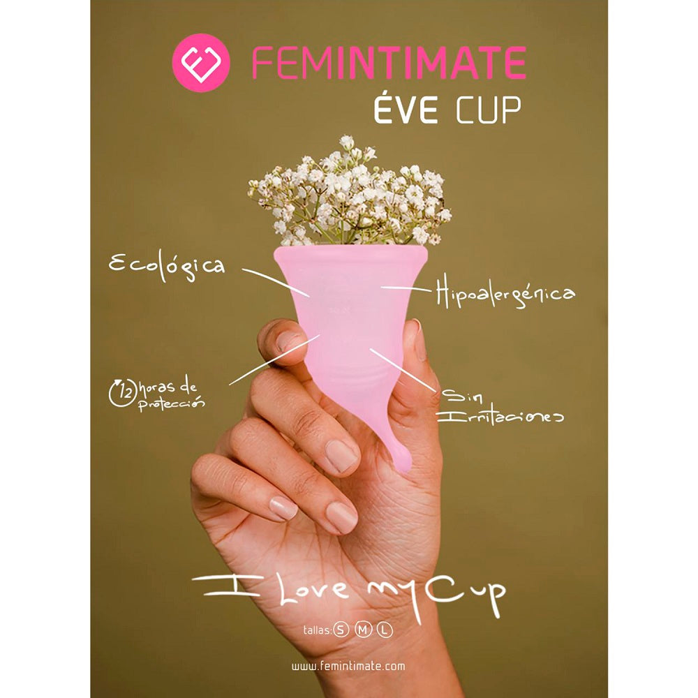 Femintimate Eve Menstrual Cup with Curved Stem Small