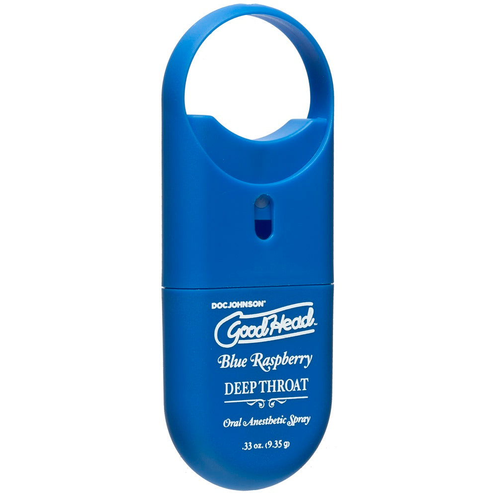 Doc Johnson GoodHead To-Go-Deep Throat Spray - Blue Raspberry