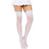 Leg Avenue Stay Up Sheer Thigh Highs White