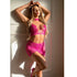 Leg Avenue Halter Crop Top and Mini Skirt Pink