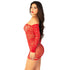 Leg Avenue Seamless Off the Shoulder Mini Dress Red