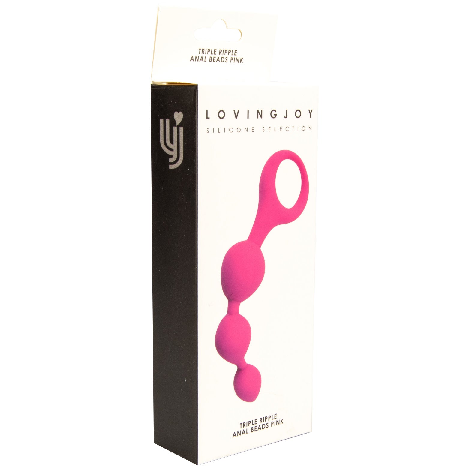 Loving Joy Triple Ripple Anal Beads-Pink